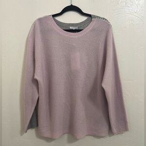 NWT Johnny Was Calme Cashmere color block sweater size XL